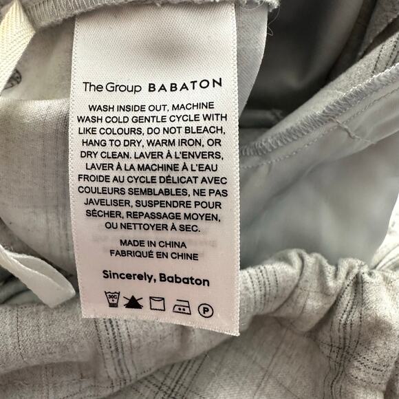 Aritzia Babaton Womens size Small Jimmy Pants Mid-rise Twill Trousers Light Gray - Picture 9 of 9